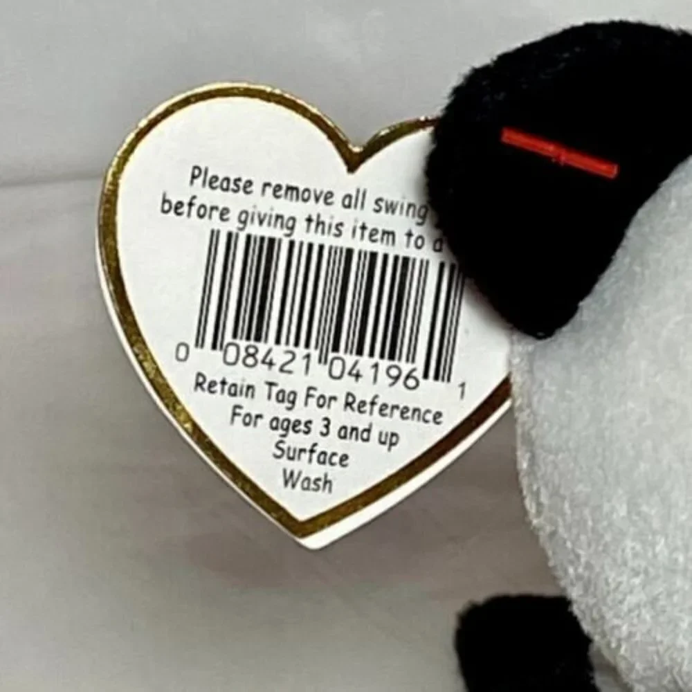 Ty Beanie‎ Baby Original Fortune Panda Bear Retired 1997/1998 Tag Errors Rare